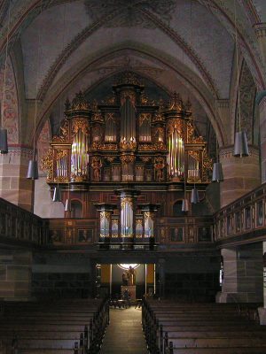 die Orgel in St.Vincenz in Schöningen, Niedersachsen, Deutschland