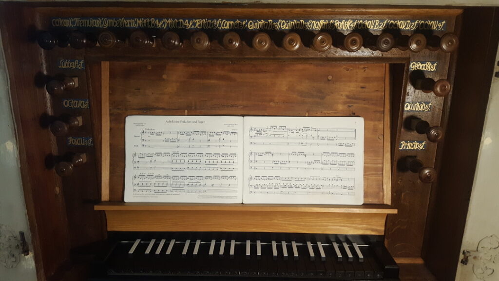 Liebfrauenkirche Jüterbog - Der Spieltisch nach der Restaurierung